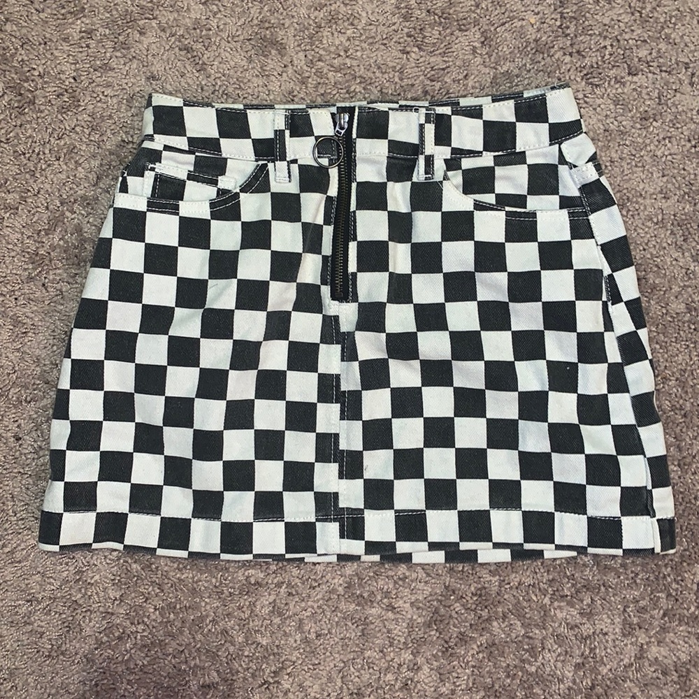 Checkered Mini Skirt
